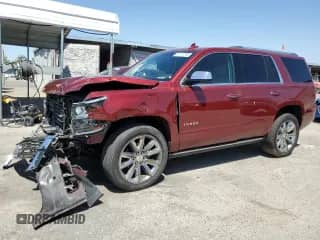 2017 Chevrolet Tahoe Premier with VIN 1GNSKCKC6HR176318, listed as a Copart auction lot 63712785 with 84,242 mi miles and Salvage title. Bid and sale history available at DreamBid. Image 1.