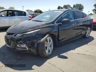 2016 Chevrolet Cruze Premier with VIN 1G1BG5SM5G7272460, listed as a Copart auction lot 71534645 with 107,635 mi miles and Salvage title. Bid and sale history available at DreamBid. Image 1.