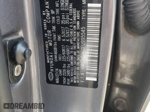 2015 Hyundai Tucson SE с VIN KM8JUCAG2FU995545, выставлен на аукционе Copart как лот 65961855 с пробегом 112 190 миль миль и Списание • Salvage title. История ставок и продаж доступна на DreamBid. Изображение 13.