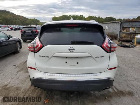 2017 Nissan Murano S с VIN 5N1AZ2MH0HN187952, выставлен на аукционе Copart как лот 86468305 с пробегом 83 215 миль миль и Списание • Salvage title. История ставок и продаж доступна на DreamBid. Изображение 6.