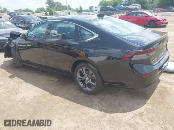 2024 Honda Accord EX-L with VIN 1HGCY2F69RA047517, listed as a IAAI auction lot 42926833 with 17,412 mi miles and . Bid and sale history available at DreamBid. Image 3.