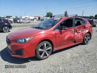 2018 Subaru Impreza Special Sports with VIN 4S3GTAK68J1744616, listed as a Copart auction lot 59304875 with 106,810 mi miles and Salvage title. Bid and sale history available at DreamBid. Image 1.