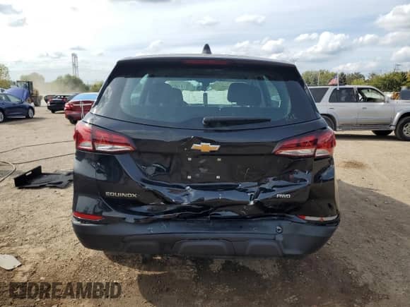 2023 Chevrolet Equinox LS with VIN 3GNAXSEG8PL147043, listed as a Copart auction lot 81307075 with 54,677 mi miles and Salvage title. Bid and sale history available at DreamBid. Image 6.