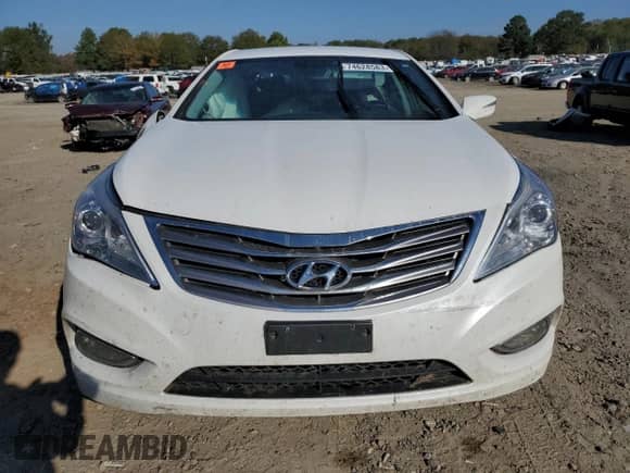 2012 Hyundai Azera with VIN KMHFG4JG2CA128159, listed as a Copart auction lot 74628583 with Not provided miles and Salvage title. Bid and sale history available at DreamBid. Image 5.