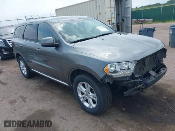 2012 Dodge Durango SXT with VIN 1C4RDJAG9CC181275, listed as a IAAI auction lot 42760696 with 211,805 mi miles and . Bid and sale history available at DreamBid. Image 1.