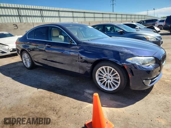 2013 BMW 5 Series 535i xDrive with VIN WBAFU7C56DDU72889, listed as a Copart auction lot 80837395 with 108,099 mi miles and Salvage title. Bid and sale history available at DreamBid. Image 4.