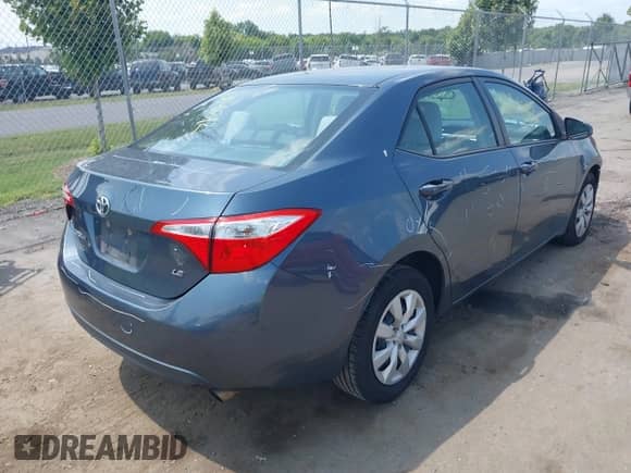 2016 Toyota Corolla L with VIN 2T1BURHE5GC482739, listed as a IAAI auction lot 42941892 with 190,808 mi miles and . Bid and sale history available at DreamBid. Image 4.