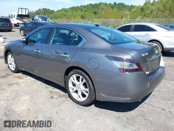 2014 Nissan Maxima SV with VIN 1N4AA5AP9EC471554, listed as a IAAI auction lot 43150248 with 102,187 mi miles and . Bid and sale history available at DreamBid. Image 3.