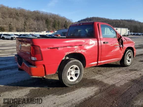 2012 Dodge RAM with VIN 3C6JD7AP5CG237555, listed as a Copart auction lot 84916534 with 74,120 mi miles and Salvage title. Bid and sale history available at DreamBid. Image 3.