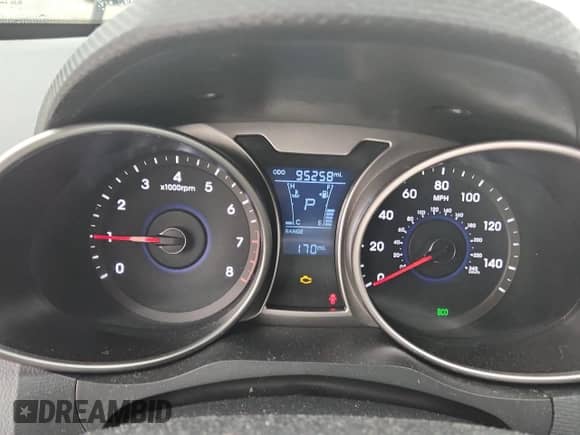 2013 Hyundai Veloster w/Gray Int z VIN KMHTC6AD6DU151914, wystawiony jako Copart lot #90408325 z przebiegiem 95 258 mil mil oraz Czysty tytuł • Clean title. Historia ofert i sprzedaży dostępna na DreamBid. Obrazek 9.