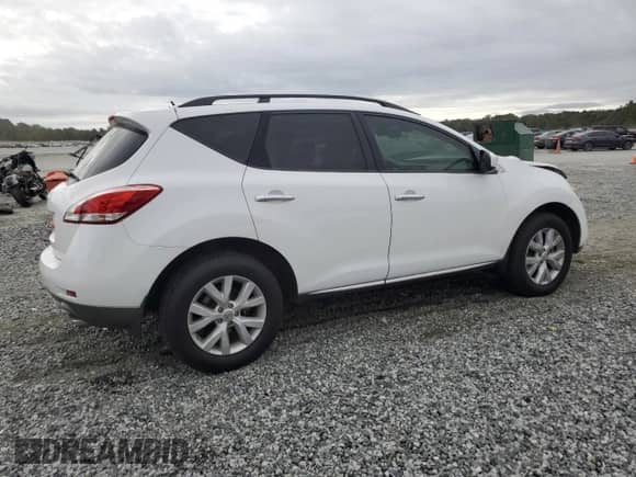 2013 Nissan Murano SL with VIN JN8AZ1MU3DW209852, listed as a Copart auction lot 82254865 with 122,694 mi miles and Salvage title. Bid and sale history available at DreamBid. Image 3.