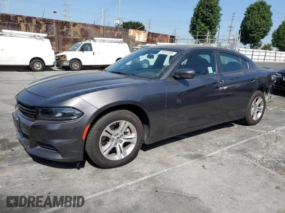 2022 Dodge Charger SXT with VIN 2C3CDXBG5NH250555, listed as a Copart auction lot 70361855 with 54,509 mi miles and Salvage title. Bid and sale history available at DreamBid. Image 1.