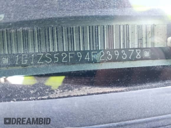 2004 Chevrolet Malibu z VIN 1G1ZS52F94F239378, wystawiony jako IAAI lot #42204026 z przebiegiem 202 475 mil mil oraz . Historia ofert i sprzedaży dostępna na DreamBid. Obrazek 9.