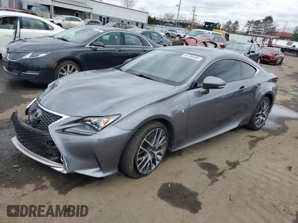 2017 Lexus RC 300 with VIN JTHSM5BC1H5003455, listed as a Copart auction lot 52736165 with 64,281 mi miles and Salvage title. Bid and sale history available at DreamBid. Image 1.