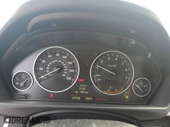 2013 BMW 3 Series 328i with VIN WBA3C1G52DNR44786, listed as a Copart auction lot 70262225 with 137,336 mi miles and Salvage title. Bid and sale history available at DreamBid. Image 9.