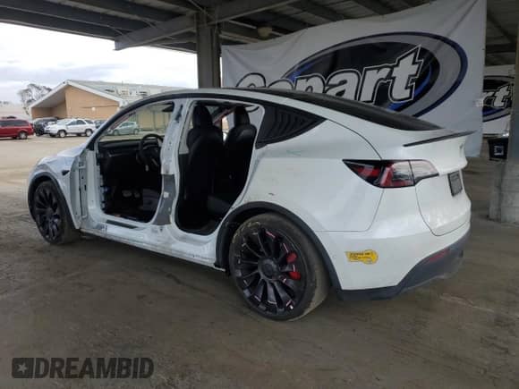 2022 Tesla Model Y Performance с VIN 7SAYGDEF0NF487098, выставлен на аукционе Copart как лот 80744715 с пробегом 39 557 миль миль и Списание • Salvage title. История ставок и продаж доступна на DreamBid. Изображение 2.