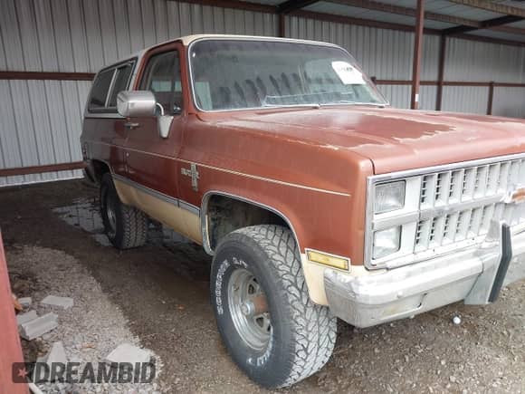 1982 Chevrolet Blazer K10 Utility HT with VIN 1G8EK18H6CF125869, listed as a IAAI auction lot 43568930 with 60,452 mi miles and . Bid and sale history available at DreamBid. Image 1.