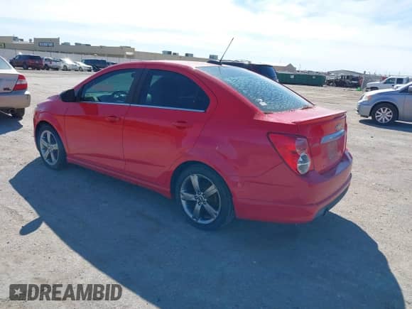2015 Chevrolet Sonic RS with VIN 1G1JH5SB8F4168410, listed as a IAAI auction lot 41859429 with 103,393 mi miles and . Bid and sale history available at DreamBid. Image 3.