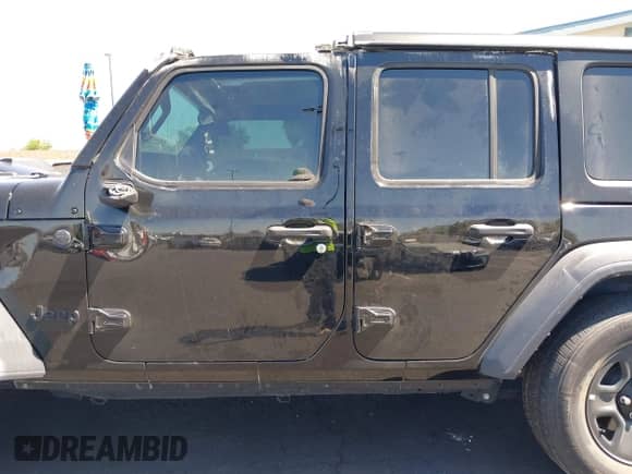 2023 Jeep Wrangler Sport S with VIN 1C4HJXDG7PW617662, listed as a IAAI auction lot 42725503 with Not provided miles and . Bid and sale history available at DreamBid. Image 14.