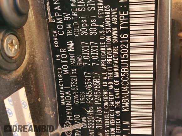 2011 Hyundai Veracruz GLS с VIN KM8NU4CC5BU150216, выставлен на аукционе Copart как лот 76475244 с пробегом 343 230 миль миль и Списание • Salvage title. История ставок и продаж доступна на DreamBid. Изображение 13.