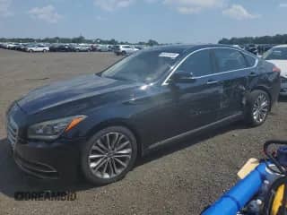 2016 Hyundai Genesis 3.8L with VIN KMHGN4JE0GU108036, listed as a Copart auction lot 65701625 with 77,060 mi miles and Salvage title. Bid and sale history available at DreamBid. Image 1.