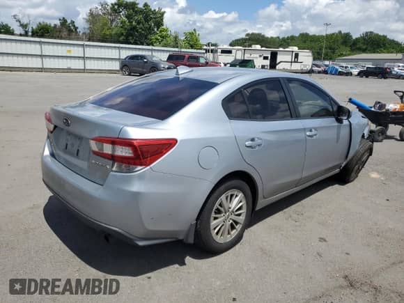 2018 Subaru Impreza Premium with VIN 4S3GKAB61J3621179, listed as a Copart auction lot 63458675 with 121,809 mi miles and Salvage title. Bid and sale history available at DreamBid. Image 3.