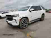 2021 Chevrolet Tahoe RST z VIN 1GNSCRKD2MR300815, wystawiony jako Copart lot #54973455 z przebiegiem 92 363 mil mil oraz Szkoda całkowita • Salvage title. Historia ofert i sprzedaży dostępna na DreamBid. Obrazek 1.