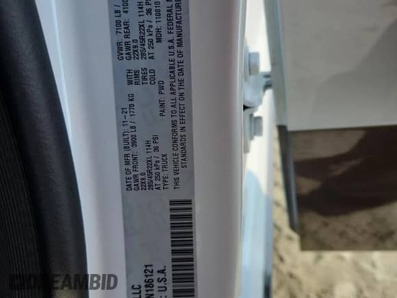 2022 Ram 1500 Longhorn z VIN 1C6SRFKT4NN186121, wystawiony jako Copart lot #71900845 z przebiegiem 101 908 mil mil oraz Czysty tytuł • Clean title. Historia ofert i sprzedaży dostępna na DreamBid. Obrazek 12.