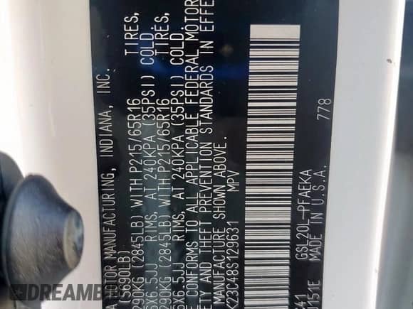 2008 Toyota Sienna CE с VIN 5TDZK23C48S129631, выставлен на аукционе Copart как лот 71609785 с пробегом 305 310 миль миль и Списание • Salvage title. История ставок и продаж доступна на DreamBid. Изображение 14.