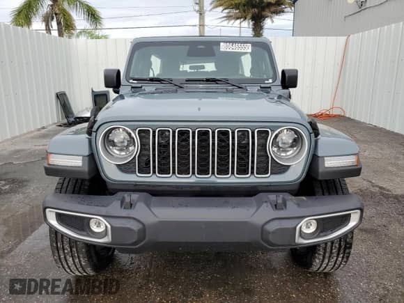 2025 Jeep Wrangler Sahara with VIN 1C4RJXP67SW600277, listed as a Copart auction lot 80646555 with 5,389 mi miles and Clean title. Bid and sale history available at DreamBid. Image 5.