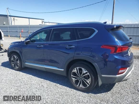 2019 Hyundai Santa Fe Limited z VIN 5NMS53AA7KH134705, wystawiony jako Copart lot #49402735 z przebiegiem 43 467 mil mil oraz Szkoda całkowita • Salvage title. Historia ofert i sprzedaży dostępna na DreamBid. Obrazek 2.