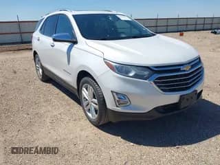2018 Chevrolet Equinox Premier with VIN 2GNAXVEVXJ6104478, listed as a IAAI auction lot 43056014 with 82,627 mi miles and . Bid and sale history available at DreamBid. Image 1.