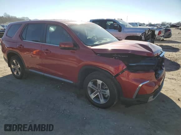 2024 Honda Pilot EX-L with VIN 5FNYG1H56RB025469, listed as a Copart auction lot 85899674 with 13,877 mi miles and Salvage title. Bid and sale history available at DreamBid. Image 4.
