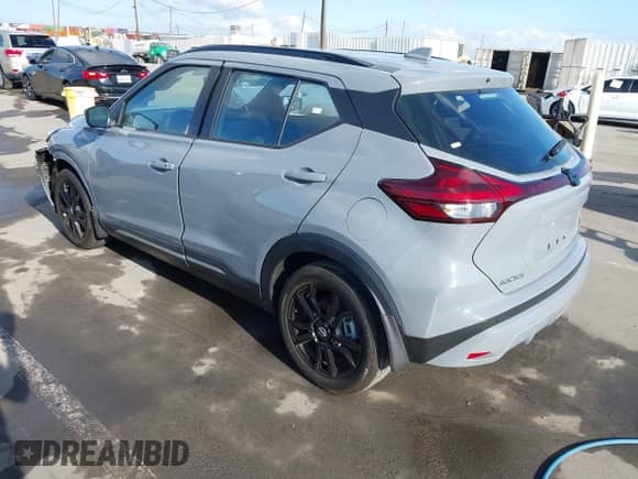 2023 Nissan Kicks SR with VIN 3N1CP5DV5PL563637, listed as a IAAI auction lot 43175483 with 22,643 mi miles and . Bid and sale history available at DreamBid. Image 3.