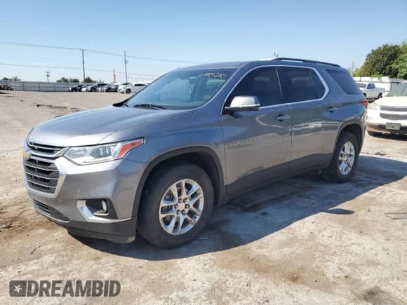 2019 Chevrolet Traverse LT Cloth with VIN 1GNEVMKW9KJ241558, listed as a Copart auction lot 69927705 with 119,266 mi miles and Salvage title. Bid and sale history available at DreamBid. Image 1.
