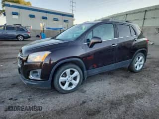 2016 Chevrolet Trax LTZ with VIN KL7CJRSB7GB603682, listed as a Copart auction lot 80841905 with 75,247 mi miles and Clean title. Bid and sale history available at DreamBid. Image 1.
