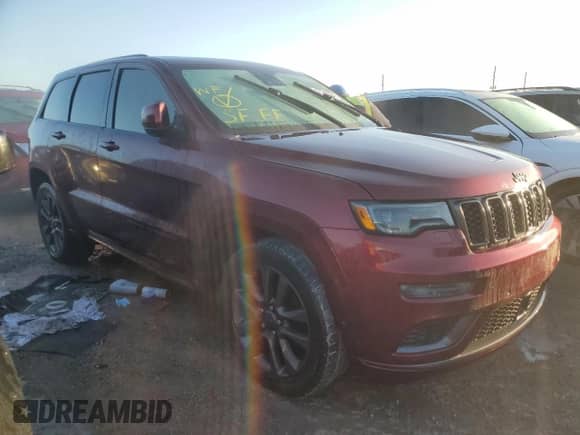 2019 Jeep Grand Cherokee High Altitude with VIN 1C4RJECG8KC597913, listed as a Copart auction lot 77246924 with Not provided miles and Non repairable. Bid and sale history available at DreamBid. Image 4.