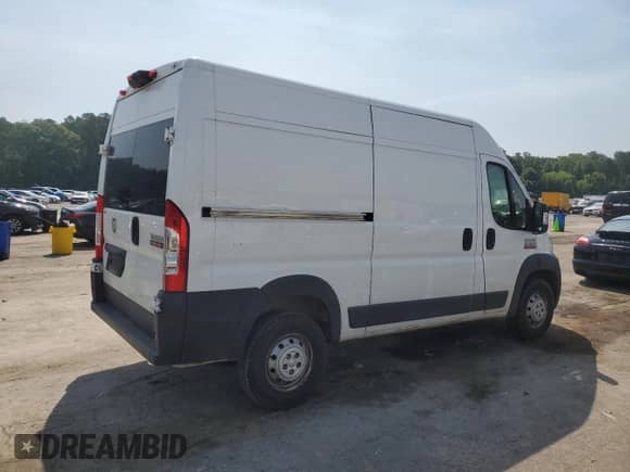 2019 Ram ProMaster Cargo with VIN 3C6TRVBG6KE516679, listed as a Copart auction lot 60593445 with 101,699 mi miles and Salvage title. Bid and sale history available at DreamBid. Image 3.