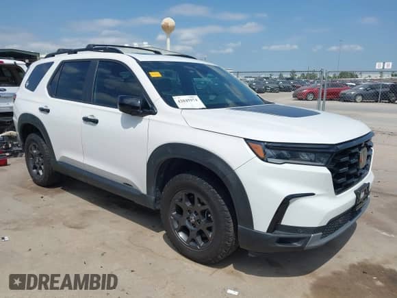2023 Honda Pilot TrailSport with VIN 5FNYG1H67PB043095, listed as a IAAI auction lot 42045974 with 46,333 mi miles and . Bid and sale history available at DreamBid. Image 1.