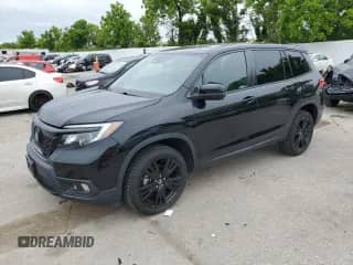 2019 Honda Passport Sport with VIN 5FNYF8H26KB007514, listed as a Copart auction lot 58086245 with 44,489 mi miles and Clean title. Bid and sale history available at DreamBid. Image 1.