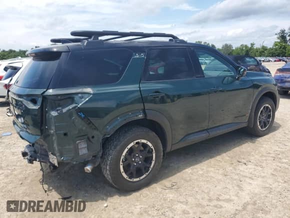 2023 Nissan Pathfinder Rock Creek with VIN 5N1DR3BD1PC200897, listed as a Copart auction lot 66102315 with 33,340 mi miles and Salvage title. Bid and sale history available at DreamBid. Image 3.