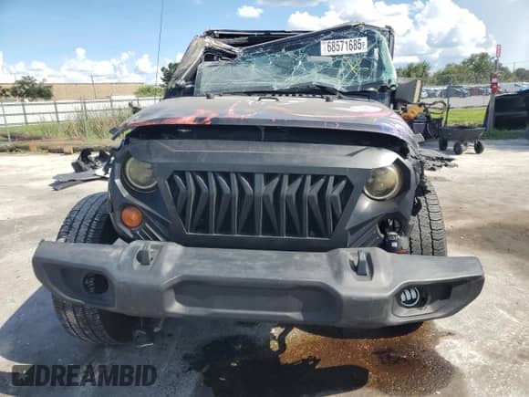 2008 Jeep Wrangler Unlimited X с VIN 1J4GB39108L621667, выставлен на аукционе Copart как лот 68571685 с пробегом 150 694 миль миль и Списание • Salvage title. История ставок и продаж доступна на DreamBid. Изображение 5.