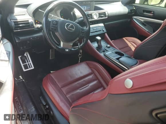 2016 Lexus RC 300 F Sport z VIN JTHSM5BC6G5000243, wystawiony jako Copart lot #67031635 z przebiegiem 81 824 mil mil oraz Szkoda całkowita • Salvage title. Historia ofert i sprzedaży dostępna na DreamBid. Obrazek 8.