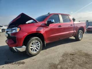 2022 Chevrolet Silverado 1500 LT with VIN 3GCPDDEK6NG562816, listed as a Copart auction lot 80027455 with 49,136 mi miles and Salvage title. Bid and sale history available at DreamBid. Image 1.