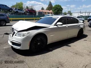 2013 BMW 7 Series 750Li with VIN WBAYE8C53DD132756, listed as a Copart auction lot 63624835 with 89,842 mi miles and Salvage title. Bid and sale history available at DreamBid. Image 1.