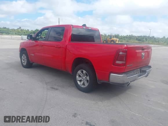 2024 Ram 1500 Laramie with VIN 1C6RREJT1RN219379, listed as a IAAI auction lot 43495052 with 60,616 mi miles and . Bid and sale history available at DreamBid. Image 3.