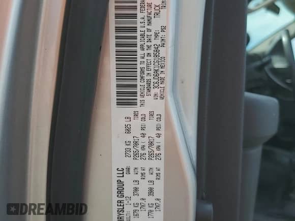 2012 Ram 1500 ST with VIN 3C6JD6AK1CG185842, listed as a Copart auction lot 80997775 with 123,516 mi miles and Clean title. Bid and sale history available at DreamBid. Image 12.