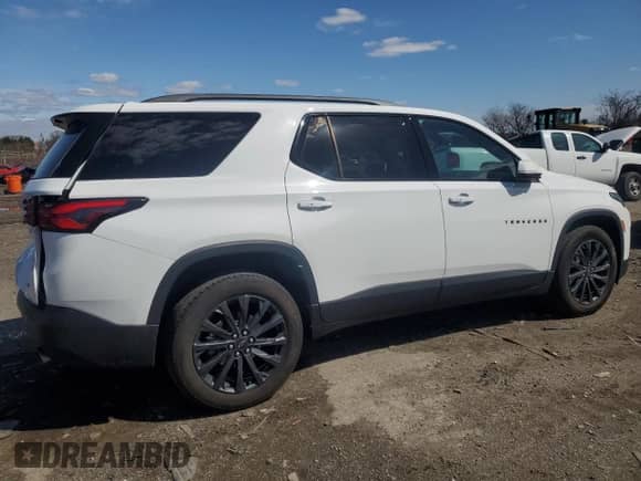 2022 Chevrolet Traverse RS with VIN 1GNEVJKW2NJ182663, listed as a Copart auction lot 49461945 with 49,043 mi miles and Salvage title. Bid and sale history available at DreamBid. Image 3.