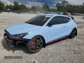 2019 Hyundai Veloster N z VIN KMHT36AHXKU002051, wystawiony jako Copart lot #69142764 z przebiegiem 82 437 mil mil oraz Szkoda całkowita • Salvage title. Historia ofert i sprzedaży dostępna na DreamBid. Obrazek 1.