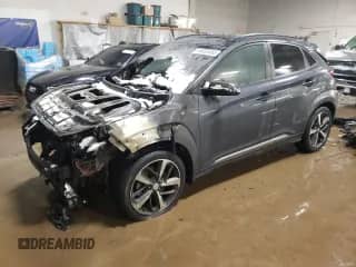 2018 Hyundai Kona Limited с VIN KM8K3CA56JU109533, выставлен на аукционе Copart как лот 45055455 с пробегом Не указан миль и Списание • Salvage title. История ставок и продаж доступна на DreamBid. Изображение 1.